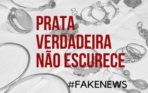 Prata verdadeira não escurece