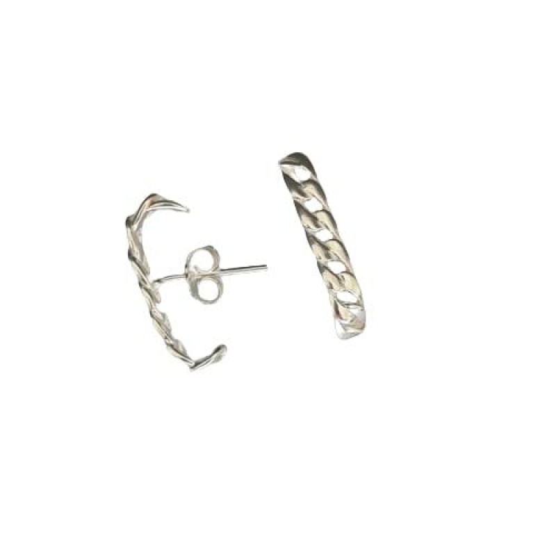 BRINCO EAR HOOK PRATA CORRENTE