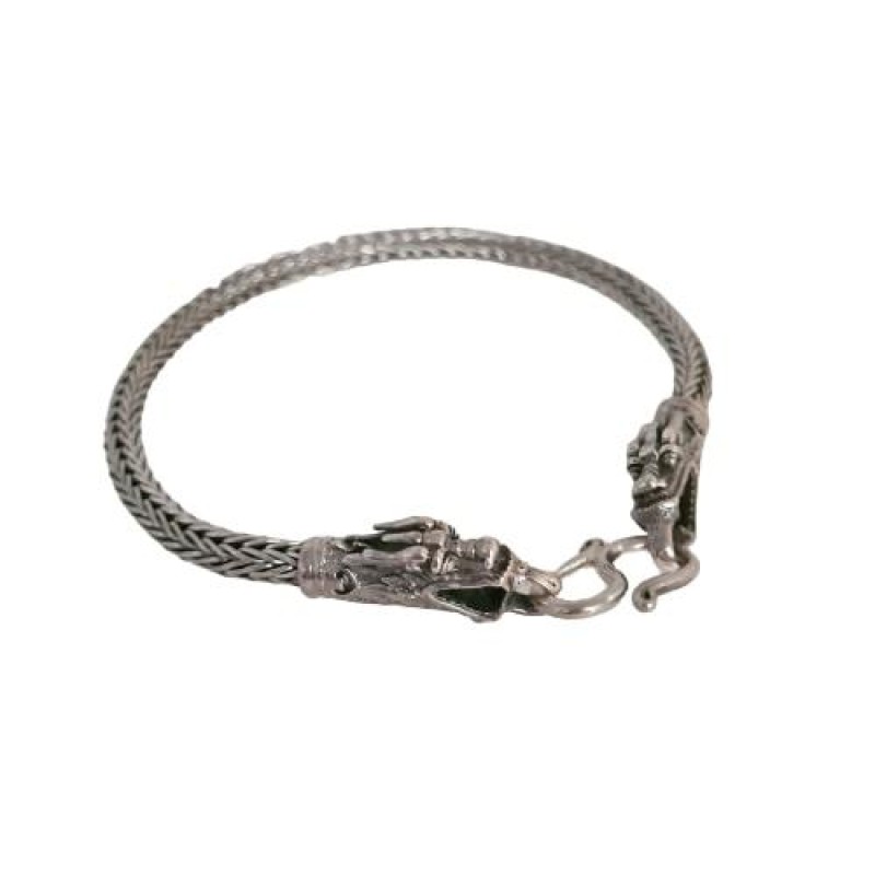 Pulseira Masculina Dragão Trança