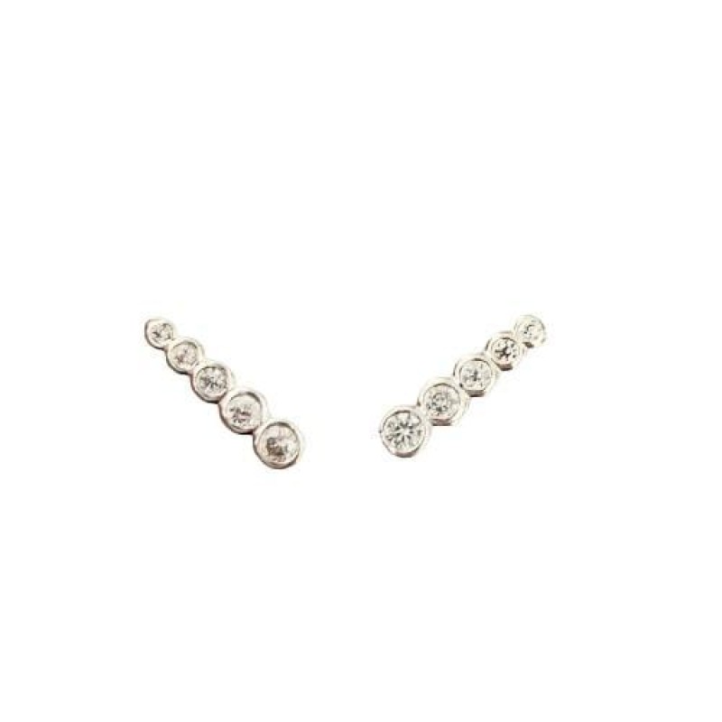 Brinco Earcuff Zircônia Cristal