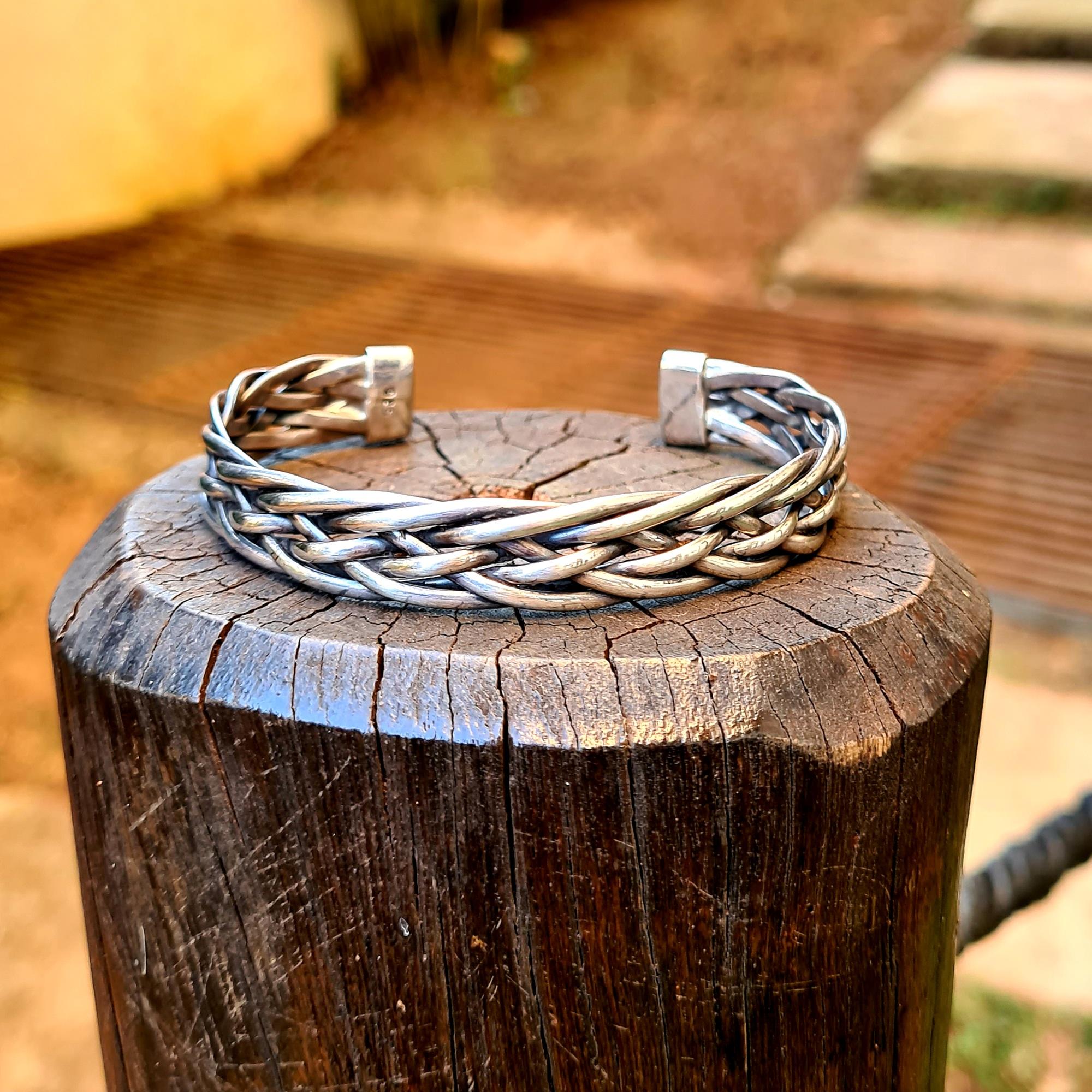 Pulseira Bracelete Masculino Trançado