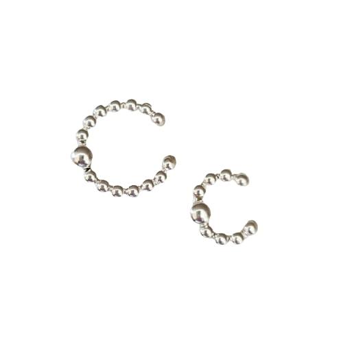 Brinco Piercing Ear Hook Bolas Kit com 2