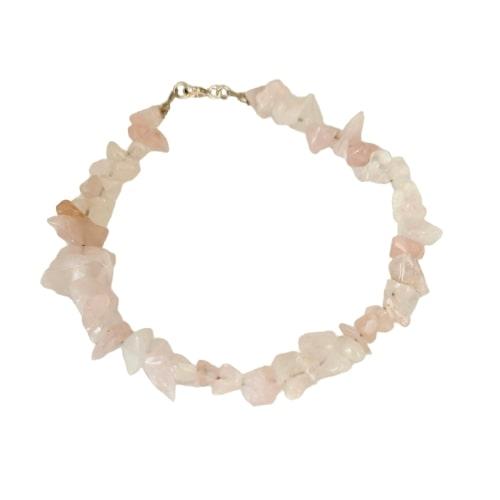 Pulseira Cascalho  de Pedras Naturais Zoisita / Turquesa / Sodalita / Quartzo Rosa