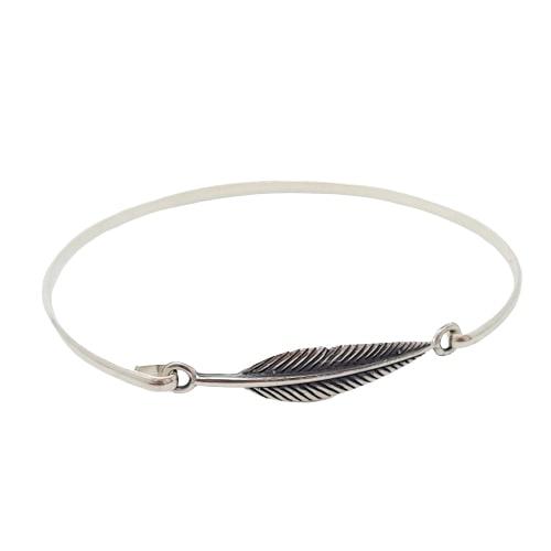 Bracelete de Prata 925 Folha